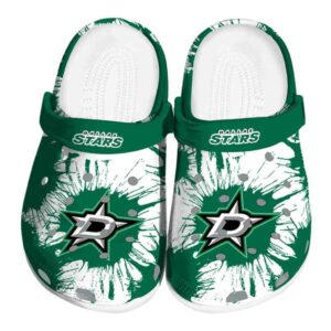 dallas stars splatter graphics clog best selling