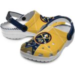 denver nuggets geometric background clog best selling