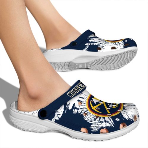 denver nuggets splatter graphics clog fashion forward