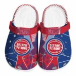 detroit pistons geometric background clog best selling