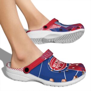 detroit pistons geometric background clog fashion forward