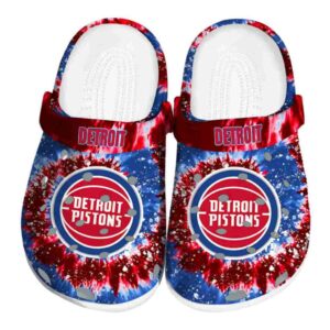 detroit pistons radiant burst effect clog best selling