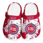 detroit pistons splatter graphics clog best selling