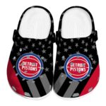 detroit pistons stellar stripes theme clog best selling