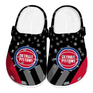 detroit pistons stellar stripes theme clog best selling