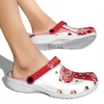 detroit red wings geometric background clog best selling