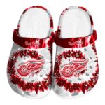 detroit red wings radiant burst effect clog best selling