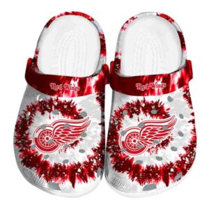 detroit red wings radiant burst effect clog best selling