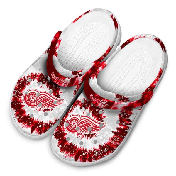 detroit red wings radiant burst effect clog latest model