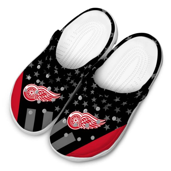 detroit red wings stellar stripes theme clog latest model