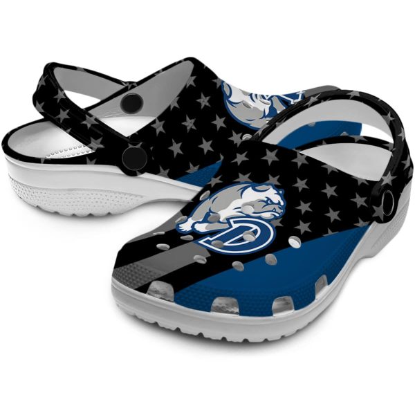 drake bulldogs stellar stripes theme clog high quality