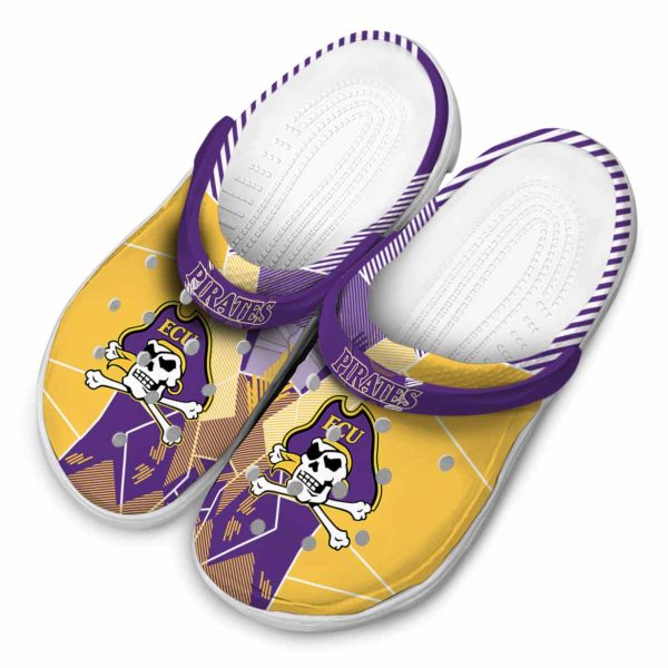 east carolina pirates geometric background clog latest model