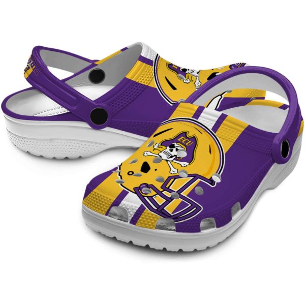 east carolina pirates helmet stripes clog high quality