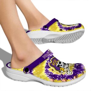 east carolina pirates radiant burst effect clog fashion forward