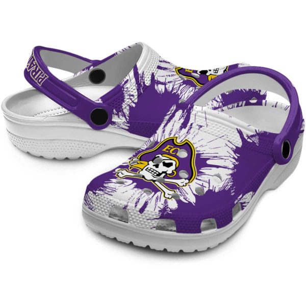 east carolina pirates splatter graphics clog high quality