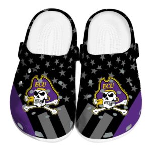 east carolina pirates stellar stripes theme clog best selling