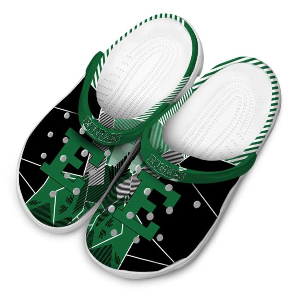 eastern michigan eagles geometric background clog latest model