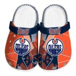 edmonton oilers geometric background clog best selling