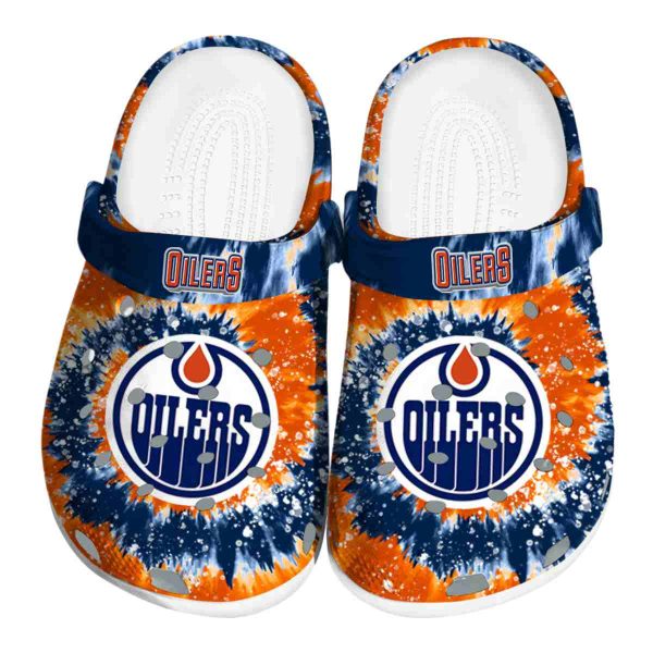 edmonton oilers radiant burst effect clog best selling