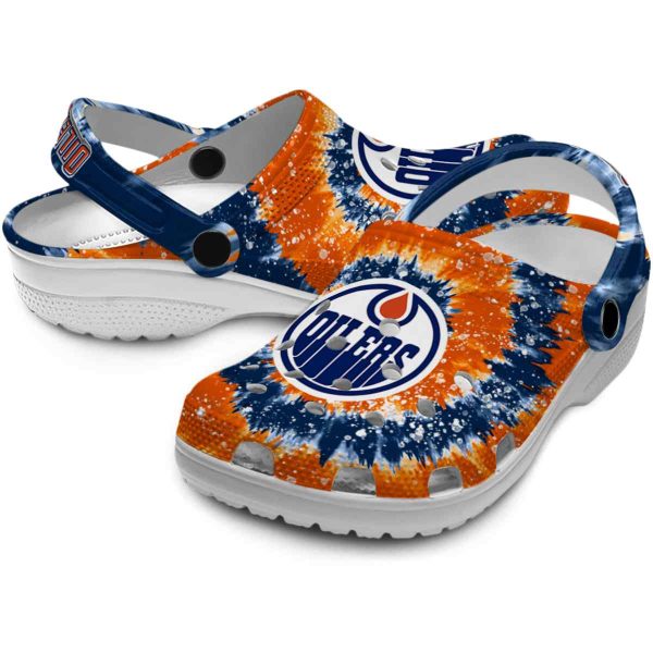 edmonton oilers radiant burst effect clog high quality