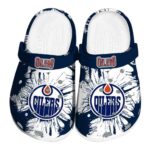 edmonton oilers splatter graphics clog best selling