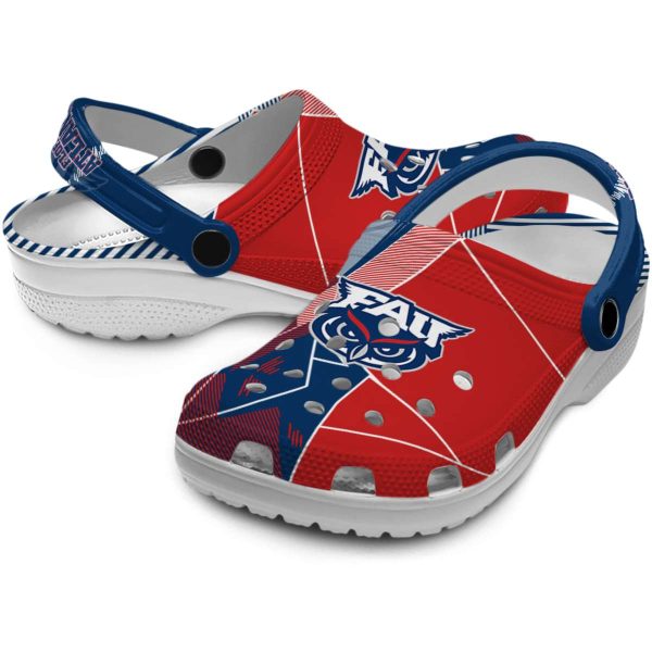 florida atlantic owls geometric background clog high quality