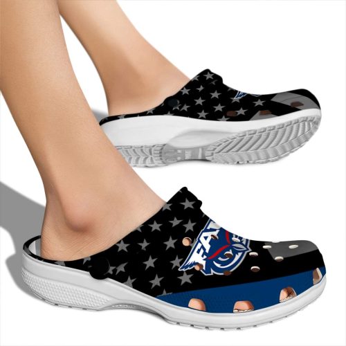 florida atlantic owls stellar stripes theme clog fashion forward