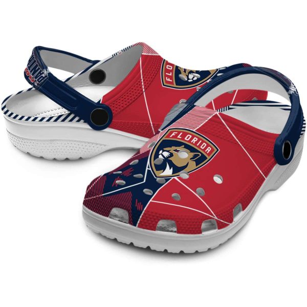 florida panthers geometric background clog high quality