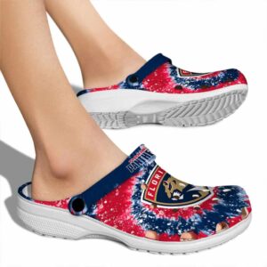 florida panthers radiant burst effect clog fashion forward