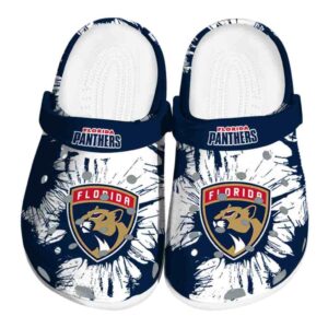 florida panthers splatter graphics clog best selling