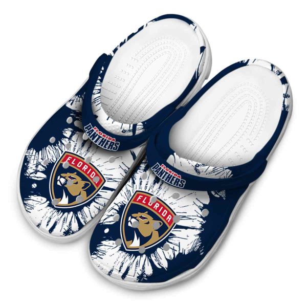 florida panthers splatter graphics clog latest model