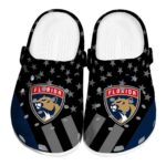 florida panthers stellar stripes theme clog best selling