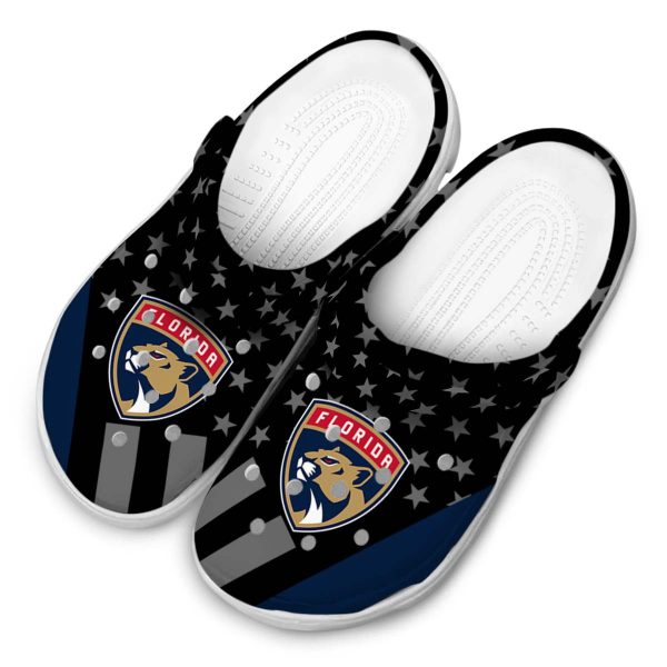 florida panthers stellar stripes theme clog latest model