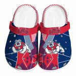 fresno state bulldogs geometric background clog best selling