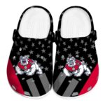 fresno state bulldogs stellar stripes theme clog best selling