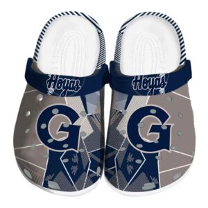 georgetown hoyas geometric background clog best selling