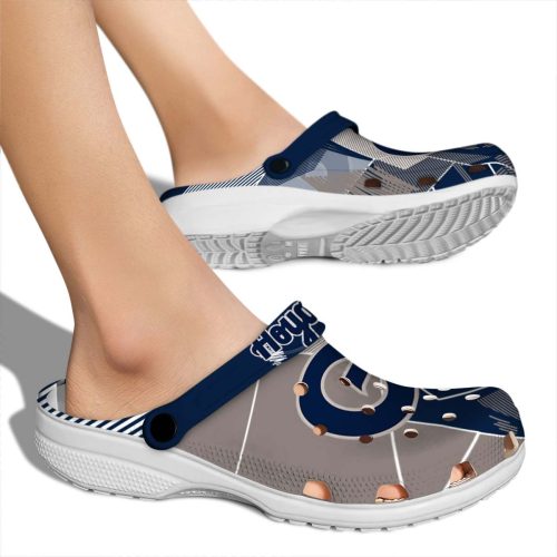 georgetown hoyas geometric background clog fashion forward