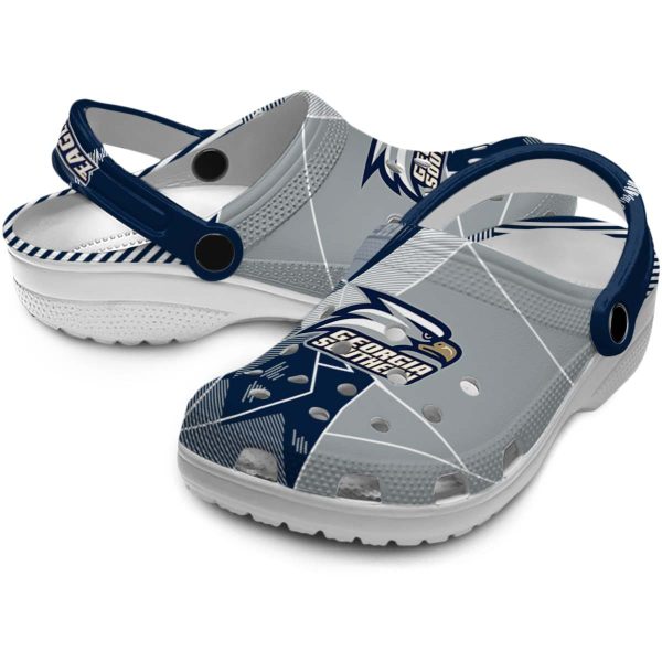 georgia southern eagles geometric background clog high quality