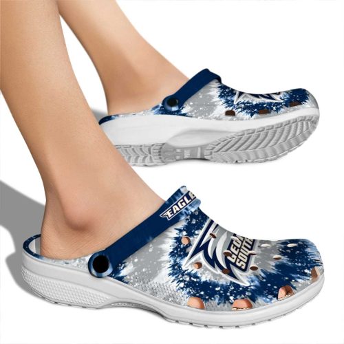georgia southern eagles radiant burst effect clog fashion forward