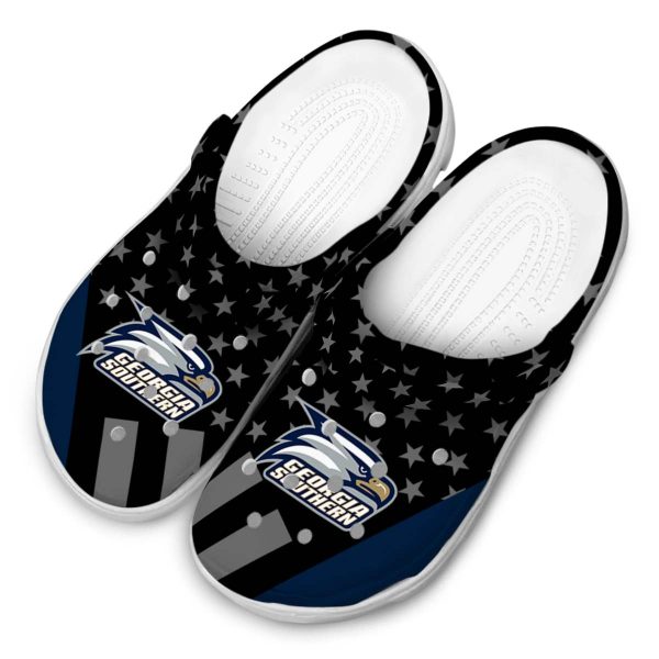 georgia southern eagles stellar stripes theme clog latest model