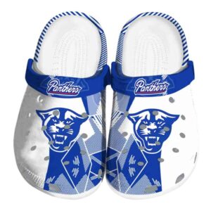 georgia state panthers geometric background clog best selling