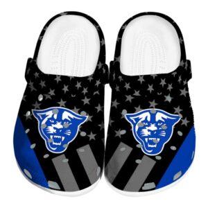 georgia state panthers stellar stripes theme clog best selling
