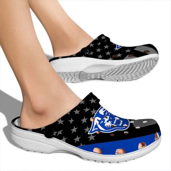 georgia state panthers stellar stripes theme clog fashion forward