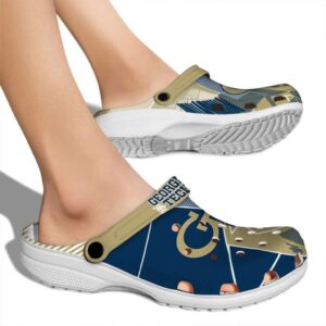 georgia tech yellow jackets geometric background clog fashion forward
