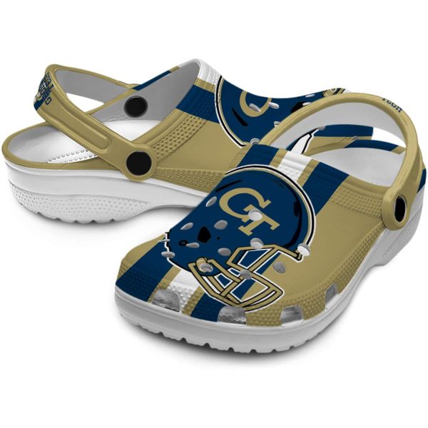 georgia tech yellow jackets helmet stripes clog high quality