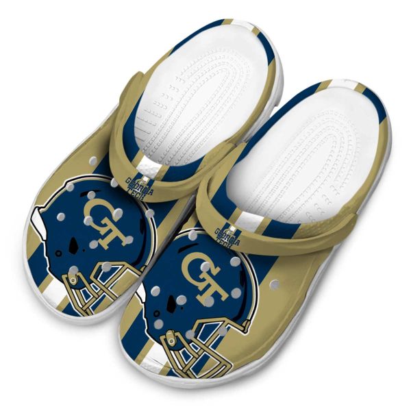 georgia tech yellow jackets helmet stripes clog latest model