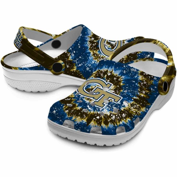 georgia tech yellow jackets radiant burst effect clog high quality