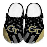 georgia tech yellow jackets stellar stripes theme clog best selling