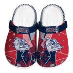 gonzaga bulldogs geometric background clog best selling