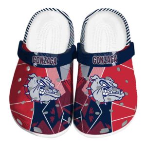 gonzaga bulldogs geometric background clog best selling